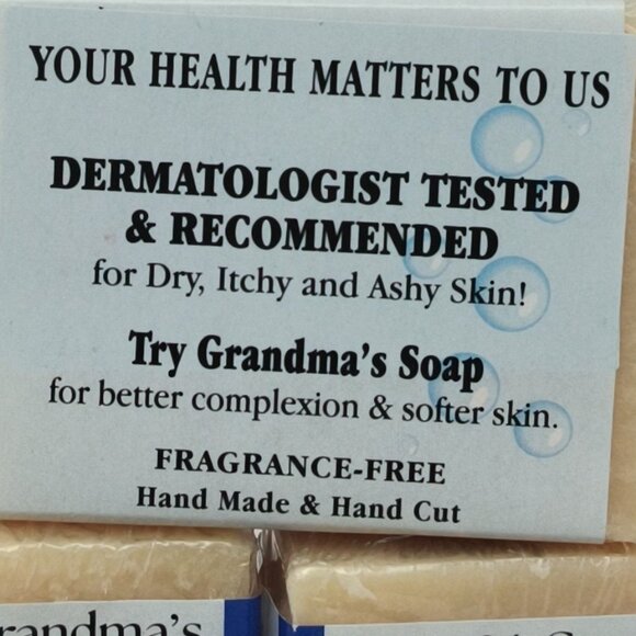 PACK OF 3 Pure Lye Bar Soap 6 Oz  by Grandmas Pure & Natural NEW - Picture 3 of 4